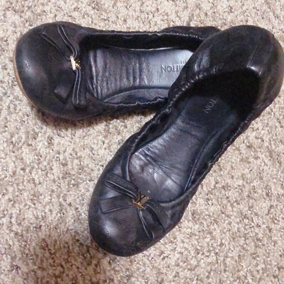 Authentic Louis Vuitton Black Elba Ballerina Flat - Picture 7 of 16